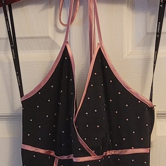 💕NWT Windsor Black and Pink Halter Midi Dress - Sz Large - Picture 4 of 12